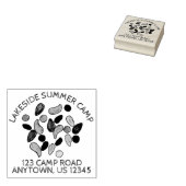 Aangepaste zomerkamp Trail Mix Campground Rubberstempel (Gestempeld)