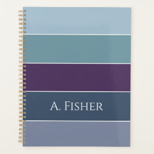 Aangepaste Zomerkleuren Kleurenblok Strepen Planner