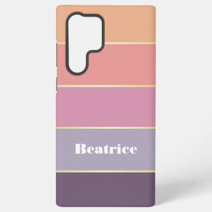 Aangepaste Zomerkleuren Kleurenblok Strepen Samsung Galaxy Hoesje