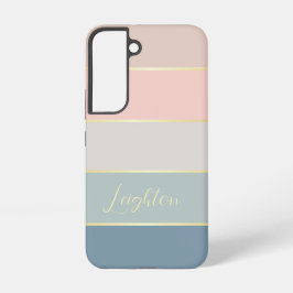 Aangepaste Zomerkleuren Kleurenblok Strepen Samsung Galaxy Hoesje