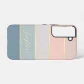 Aangepaste Zomerkleuren Kleurenblok Strepen Samsung Galaxy Hoesje (Achterkant horizontaal)