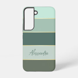 Aangepaste Zomerkleuren Kleurenblok Strepen Samsung Galaxy Hoesje