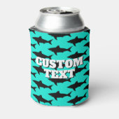 Aangepaste zomerse koelbox met haaienzijde blikjeskoeler (Blikje Achterkant)