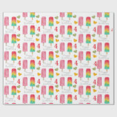 Aangepaste zomertijd cadeaupapier (Vlak)