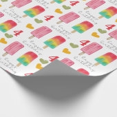 Aangepaste zomertijd cadeaupapier (Hoek)