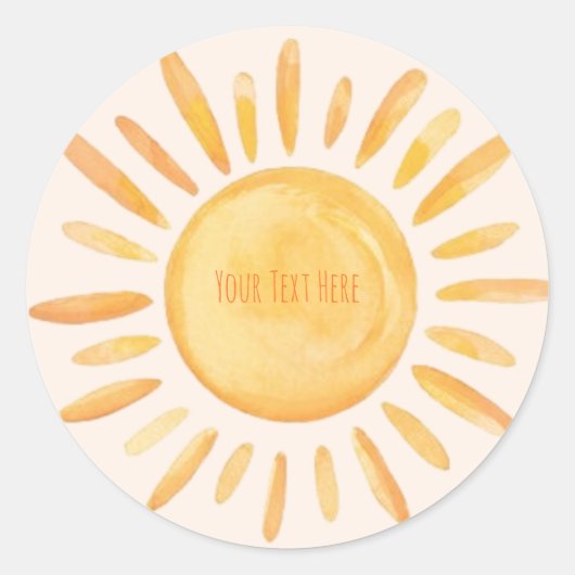 Aangepaste zon Stickers (Voorkant)
