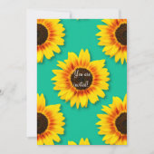 Aangepaste zonnebloem bloem papier feest  kaart (Voorkant)