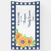 Aangepaste Zonnebloem Familie Reünie Zonnebloem We Spandoek (Verticaal)