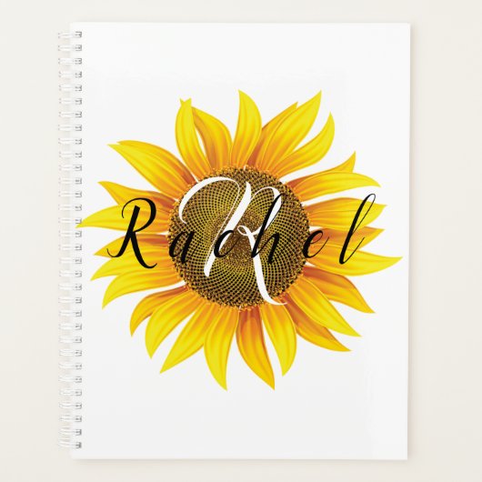 Aangepaste zonnebloem planner (Voorkant)