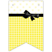 Aangepaste zonnebloempanner voor Baby shower Vlaggetjes (Eerste vlag)