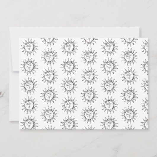 Aangepaste  zonnescherm en aankondiging van geboor (Achterkant)