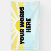 Aangepaste zonneschijnbanner spandoek (Verticaal)