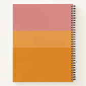 Aangepaste zonnestische stripes notitieboek (Achterkant)