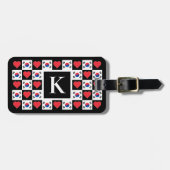 Aangepaste Zuid-Korea Flag Korean Custom Letter Bagagelabel (Voorkant horizontaal)