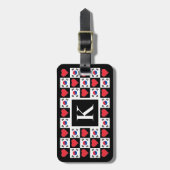 Aangepaste Zuid-Korea Flag Korean Custom Letter Bagagelabel (Voorkant verticaal)