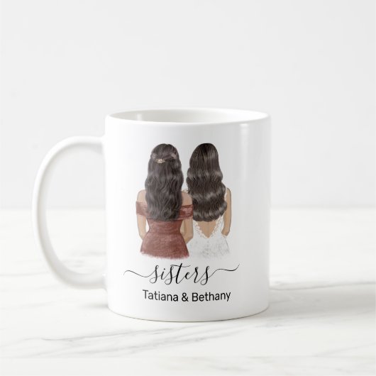 Aangepaste zuster Name Coffee Mok (Links)