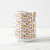 Aangepaste zwangerschap onthullen geschenk Boho Fl Koffiemok (Center)