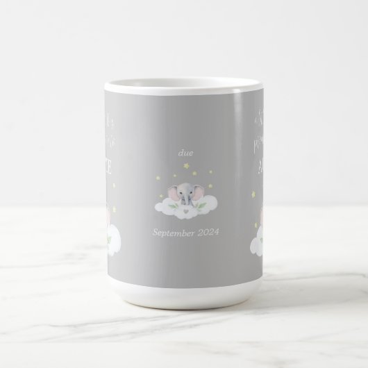 Aangepaste Zwangerschapsaankondiging Mok Schattige (Center)