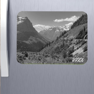 Aangepaste zwart-wit foto koelkast magneet