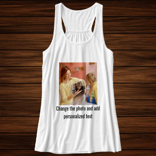 Aangepaste zwart-wit kat moeder familie leuk huisd tanktop