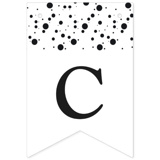 Aangepaste zwart & wit laurierkrans Afstuderen Vlaggetjes (Tweede vlag)