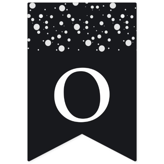 Aangepaste zwart & wit laurierkrans Afstuderen Vlaggetjes (Derde vlag)