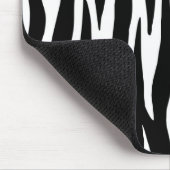Aangepaste zwart-witte Zebra Muismat (Hoek)