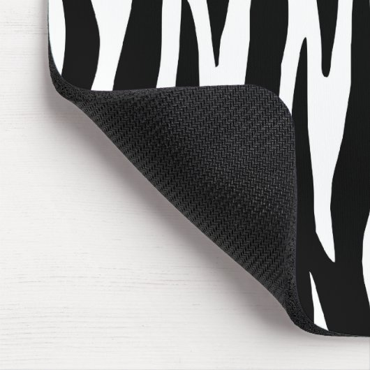 Aangepaste zwart-witte Zebra Muismat (Hoek)