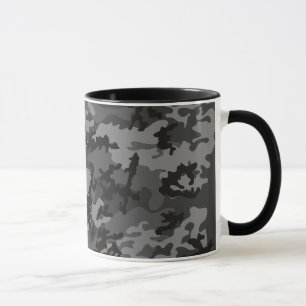 Aangepaste zwarte Camo Glass Mok