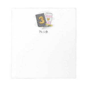 Aangepaste zwarte derde klas leraar waardering notitieblok