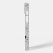 Aangepaste zwarte en grijze muzieknotities Case-Mate iPhone case (Achterkant / Links)