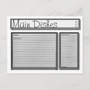 Aangepaste zwarte en witte kaart