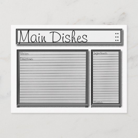 Aangepaste zwarte en witte kaart (Voorkant)