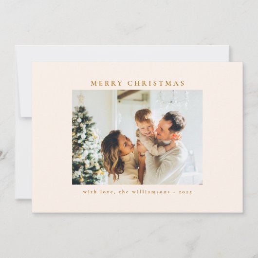 Aangepaste zwarte gouden versieringen Kunst Kerstm Feestdagenkaart (Voorkant)