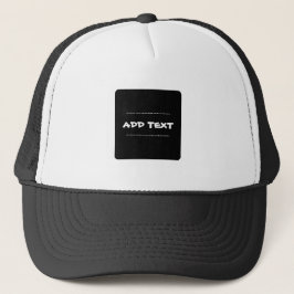 Aangepaste zwarte kleur achtergrond vierkant Afbee Trucker Pet