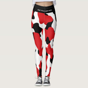 Aangepaste zwarte Koe in Trendy Leggings