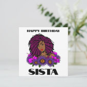 Aangepaste, zwarte koninginnenpaasmakerij kaart (Staand voorkant)