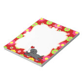 Aangepaste zwarte labrador puppy notitieblok (Gedraaid)