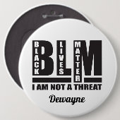 Aangepaste zwarte liften ronde button 6,0 cm (Voorkant /achterkant)