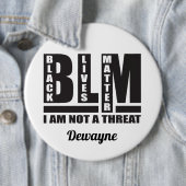 Aangepaste zwarte liften ronde button 6,0 cm (In situ)