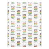 AANGEPASTE ZWARTE MAAND TAFELKLEED (Voorkant)