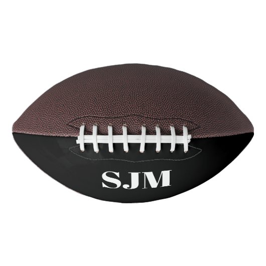 Aangepaste zwarte naam Aangepaste initialen American Football (Voorkant)