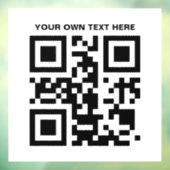 Aangepaste zwarte QR-code Raamsticker (Vel 3)
