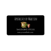 Aangepaste zwarte-sliblabels etiket (Voorkant)