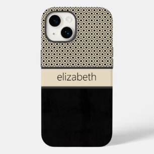 Aangepaste zwarte Stippen telefoontas Case-Mate iPhone 14 Hoesje