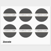 Aangepaste zwarte Stripes sticker (Vel)