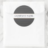 Aangepaste zwarte Stripes sticker (Tas)
