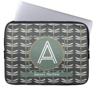 AANGEPASTE ZWARTE TRENDY LIBEL LAPTOP SLEEVE
