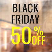 Aangepaste zwarte vrijdagwinkel Verkoop zakelijk e Raamsticker (Vel 2)