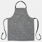 Aangepaste zwarte witte strepen schort (Voorkant)